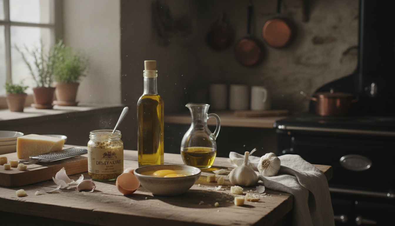 découvrez la sauce césar réinventée avec un ingrédient mystère qui sublime sa texture en une onctuosité incomparable. un secret gourmand à essayer absolument !
