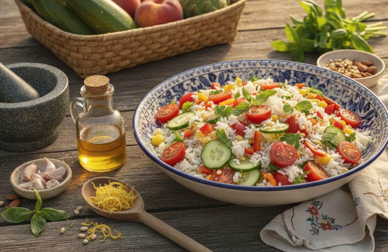 découvrez les astuces intemporelles des grands-mères pour sublimer votre salade de riz estivale et la transformer en un délice mémorable plein de saveurs authentiques.