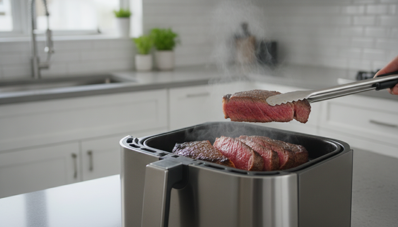 découvrez comment le bœuf à l'air fryer devient la tendance culinaire incontournable pour rester frais et savoureux pendant les chaleurs estivales de juillet.