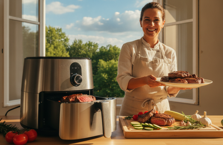 découvrez comment le bœuf à l'air fryer devient la tendance incontournable des cuisiniers cet été, alliant saveur et cuisson rapide pour affronter les chaleurs de juillet.