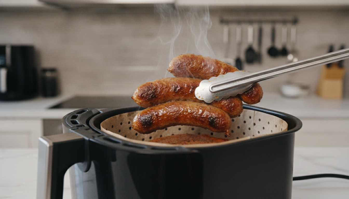 découvrez comment préparer des merguez croustillantes en seulement 12 minutes avec votre air fryer. suivez nos conseils pour une cuisson parfaite, rapide et savoureuse à chaque fois.