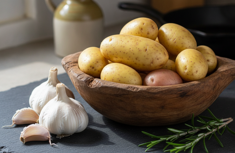 découvrez ma recette de rôti de pommes de terre au romarin et à l'ail, un plat savoureux et facile à préparer qui impressionnera vos invités comme un vrai chef de restaurant !