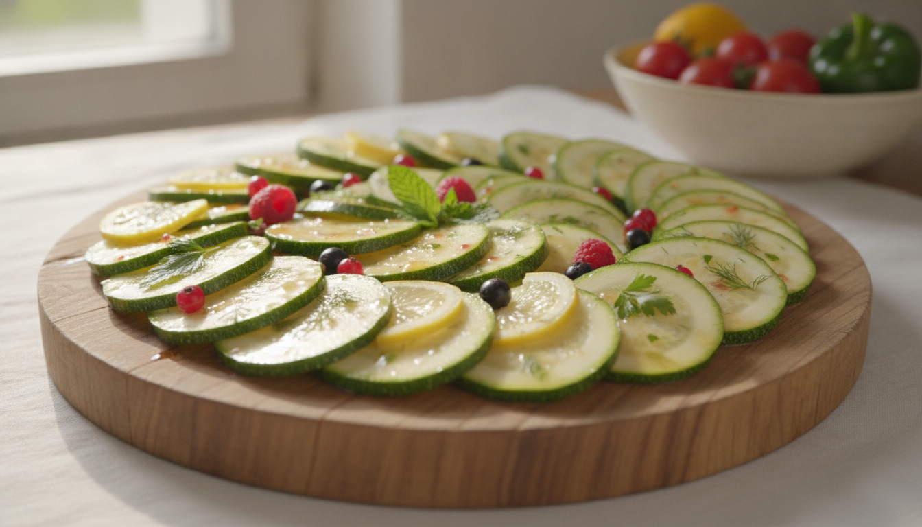 découvrez comment sublimer vos courgettes du potager avec une marinade légère et fruitée, parfaite pour une entrée fraîche et savoureuse.