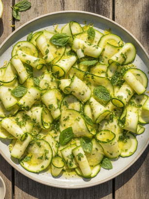 découvrez comment sublimer vos courgettes du potager avec une marinade légère et fruitée, pour une entrée savoureuse et pleine de fraîcheur.