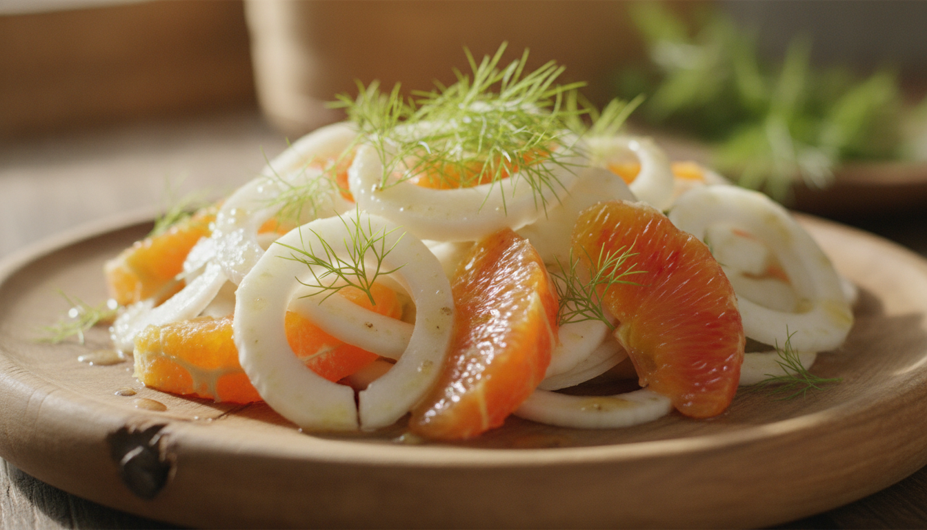 découvrez la salade fenouil-orange, un mélange rafraîchissant alliant la douceur fruitée et les saveurs umami pour un plaisir sain et gourmand.