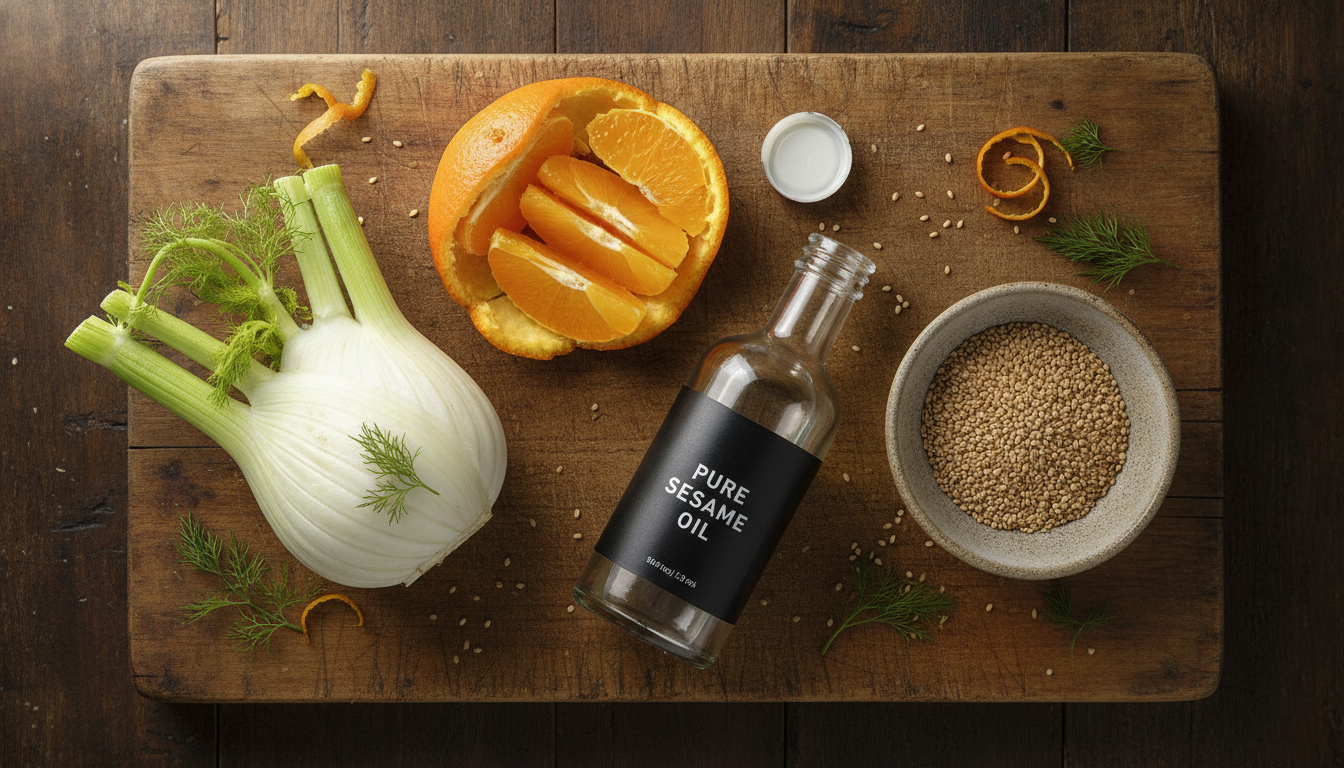 découvrez une salade croquante et vitaminée de fenouil cru, relevée par le sésame et l'orange, pour une recette fraîche et saine à tester sans tarder.