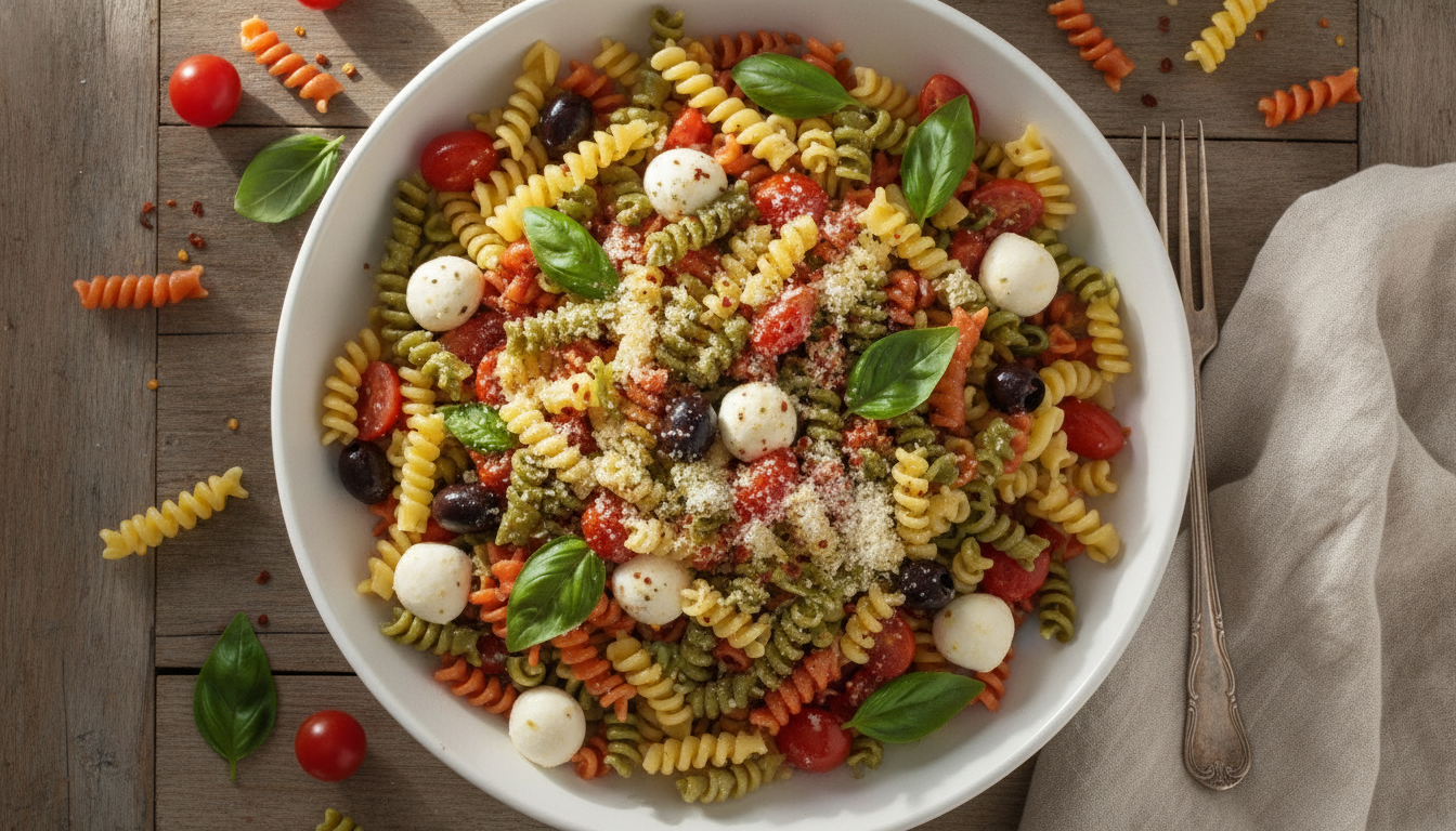 découvrez notre recette de salade de pâtes à l’italienne, fraîche et savoureuse, accompagnée d'astuces pour un plat léger et plein de goût, loin des idées reçues.