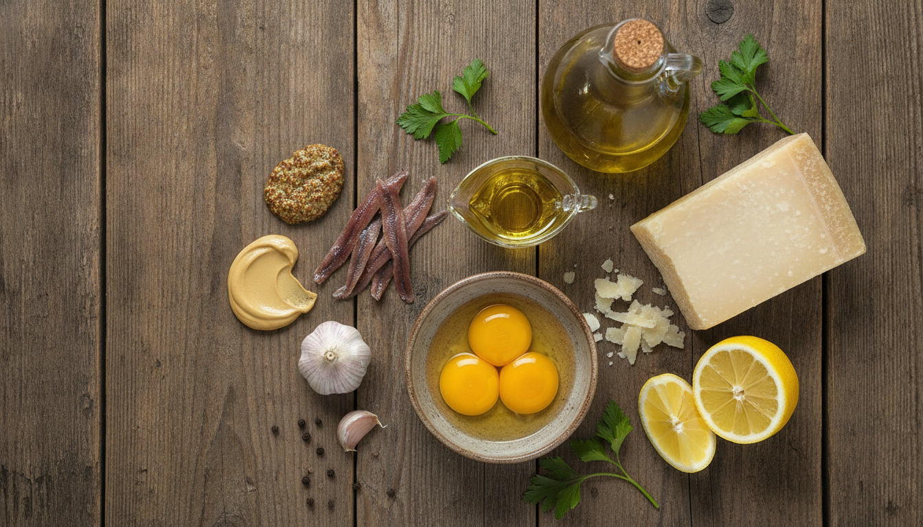 apprenez à préparer une sauce césar maison onctueuse et savoureuse, avec notre recette secrète pour une texture parfaite et une conservation optimale.