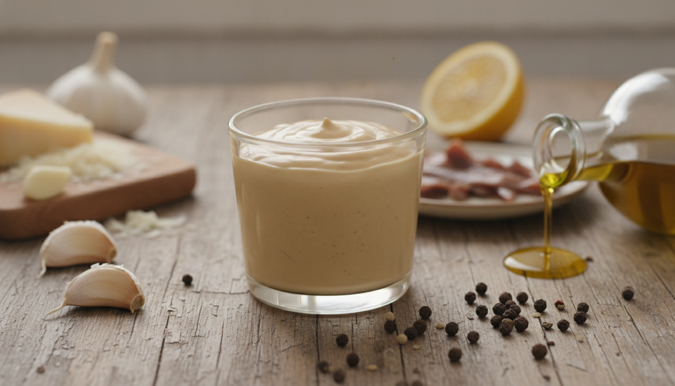 apprenez à préparer une sauce césar maison délicieusement onctueuse et durable, pour sublimer vos salades avec une recette secrète et facile à réaliser.