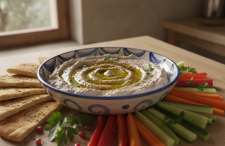 découvrez une savoureuse recette de caviar d’aubergine onctueux, enrichi de fromage frais et parsemé d’éclats de graines de sésame pour une touche croquante et gourmande.