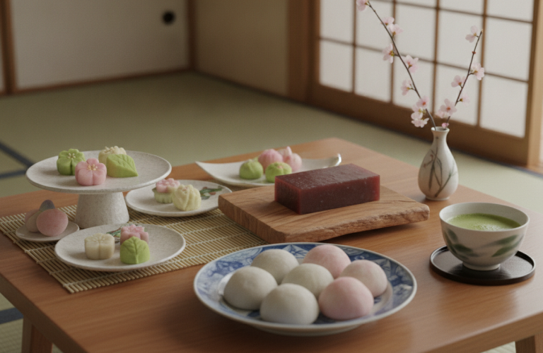 explorez l'art délicat des wagashi, ces pâtisseries japonaises traditionnelles, et maîtrisez leurs saveurs uniques pour une expérience gourmande authentique.
