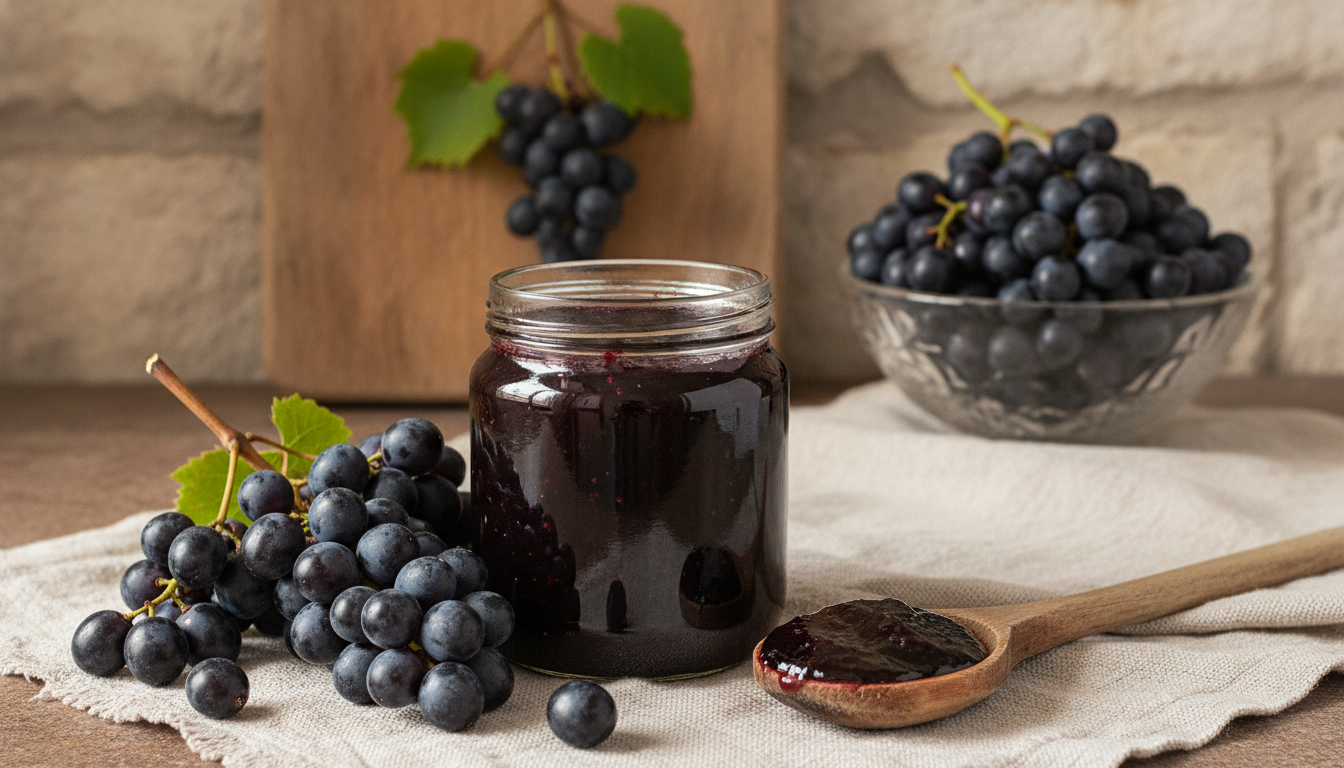 Découvrez notre recette simple et savoureuse pour une gelée de raisins noirs maison irrésistible