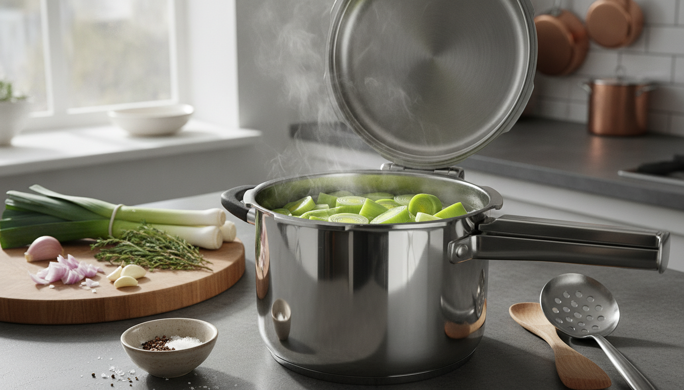 découvrez nos astuces et conseils pour maîtriser la cuisson des poireaux à la cocotte-minute et obtenir un résultat tendre et savoureux à chaque fois.