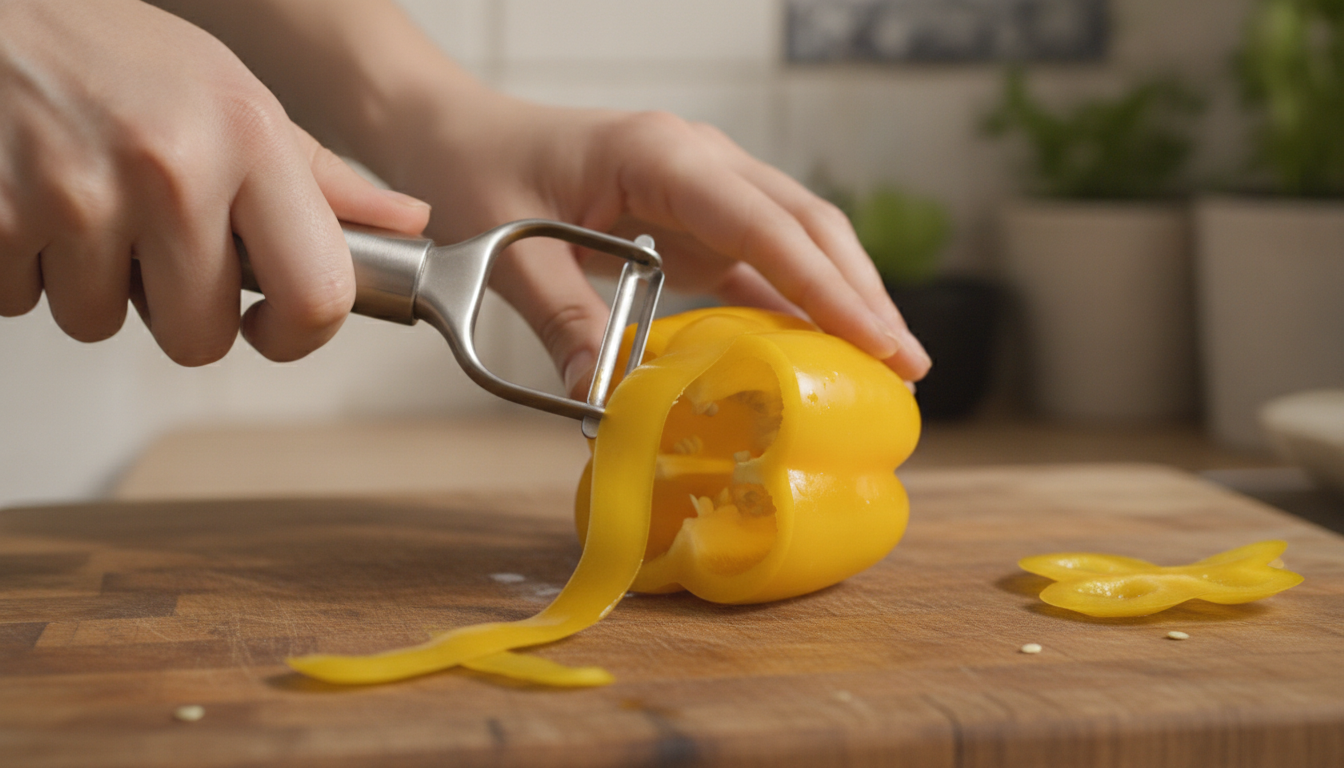 découvrez des méthodes simples et rapides pour enlever la peau des poivrons facilement, sans tracas ni effort, et préparez vos recettes en toute simplicité.