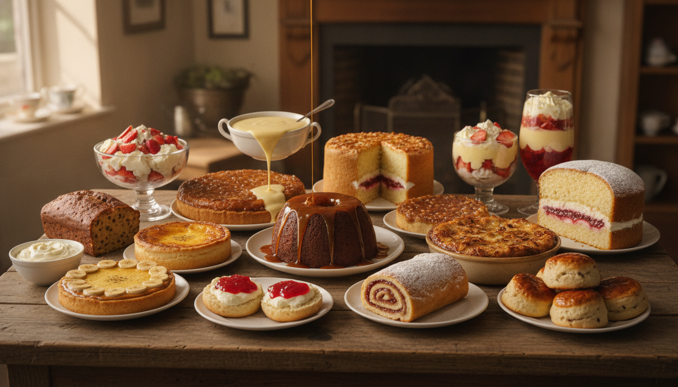 découvrez 15 desserts emblématiques du royaume-uni dans notre guide de plongée gourmande. un voyage sucré à ne pas manquer pour les amateurs de douceurs britanniques.