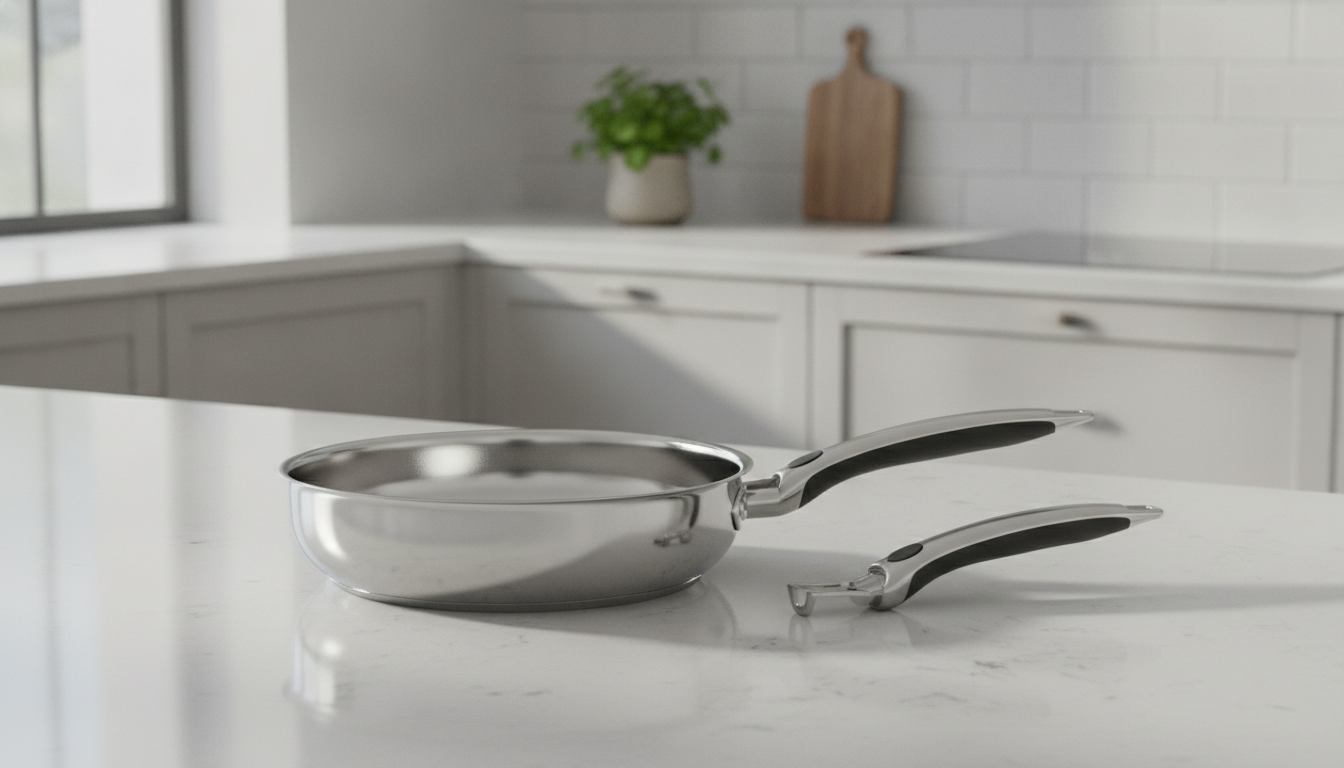 découvrez notre guide d'achat complet 2026 pour choisir la poêle en inox avec manche amovible idéale, alliant praticité et durabilité pour faciliter votre cuisine.