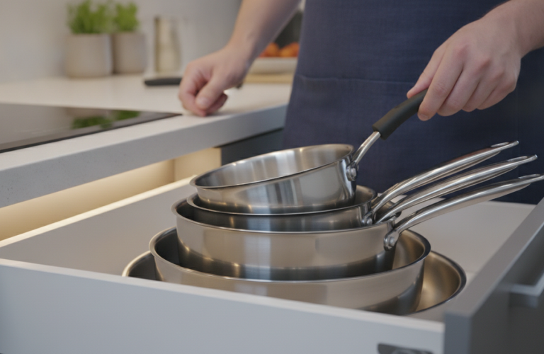 découvrez notre guide d'achat complet 2026 pour choisir le poêle en inox avec manche amovible idéal, alliant praticité, durabilité et design moderne.
