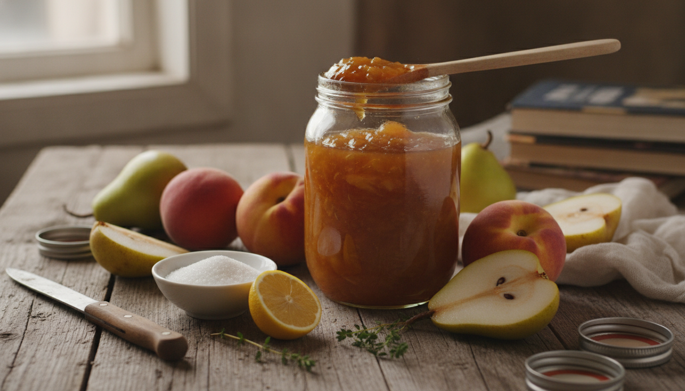 découvrez notre recette inratable de confiture maison pêche-poire, alliant simplicité de préparation et saveurs délicates pour un plaisir fruité garanti.