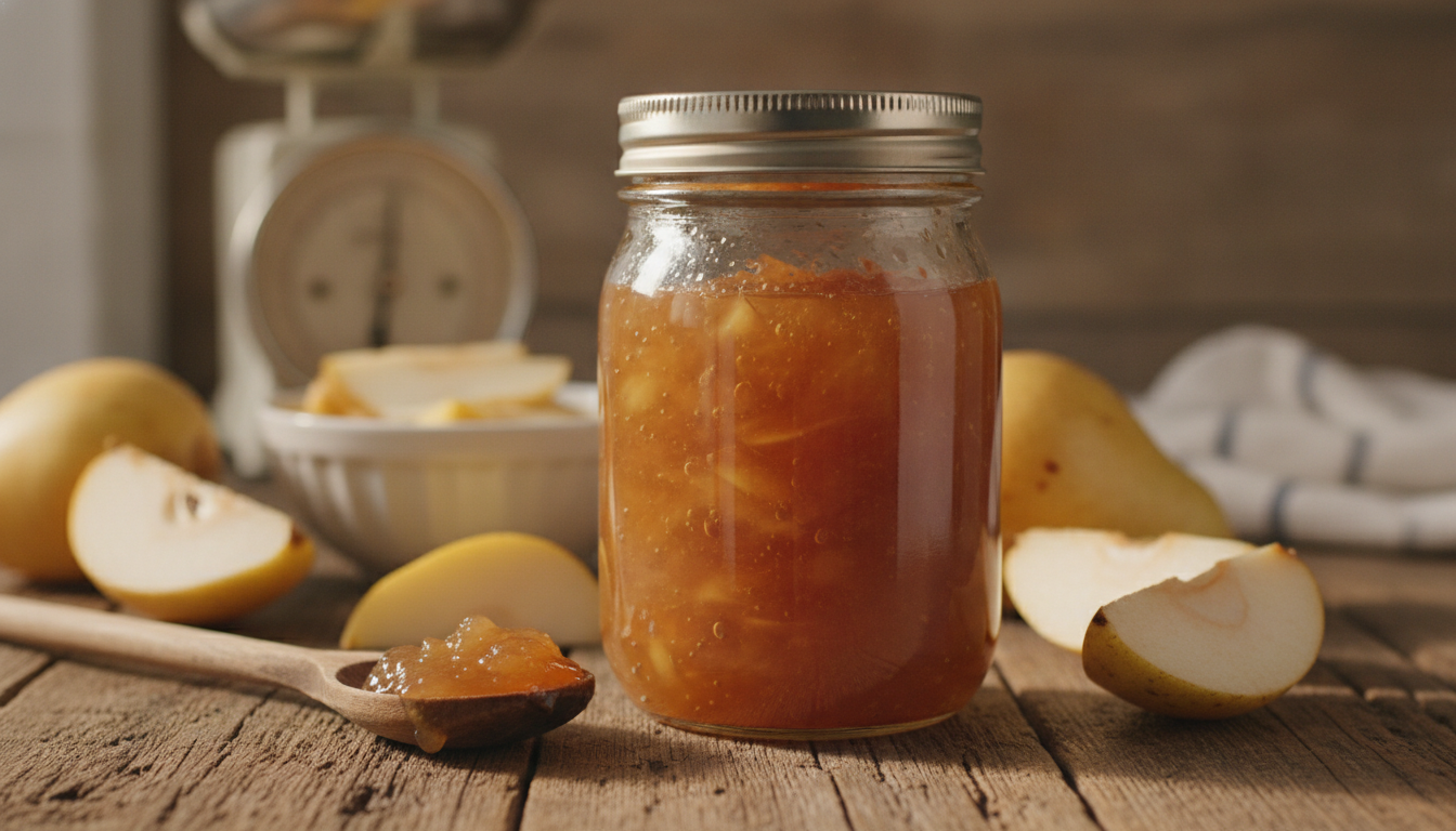 découvrez notre recette simple et réussie de confiture de poires au confisuc, pour un délicieux goût fait maison à partager en famille.