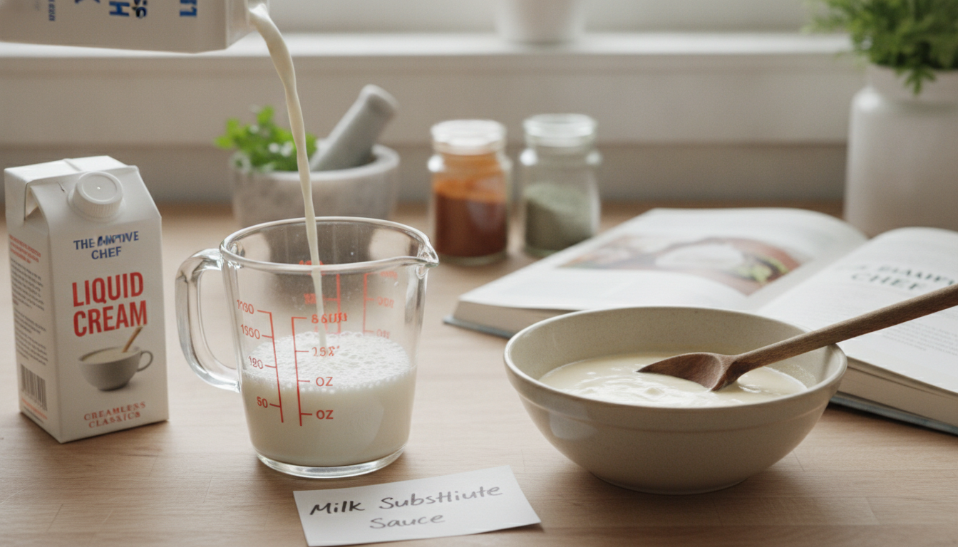 découvrez comment remplacer facilement la crème liquide par du lait avec nos astuces pratiques et dosages précis pour des recettes réussies à coup sûr.