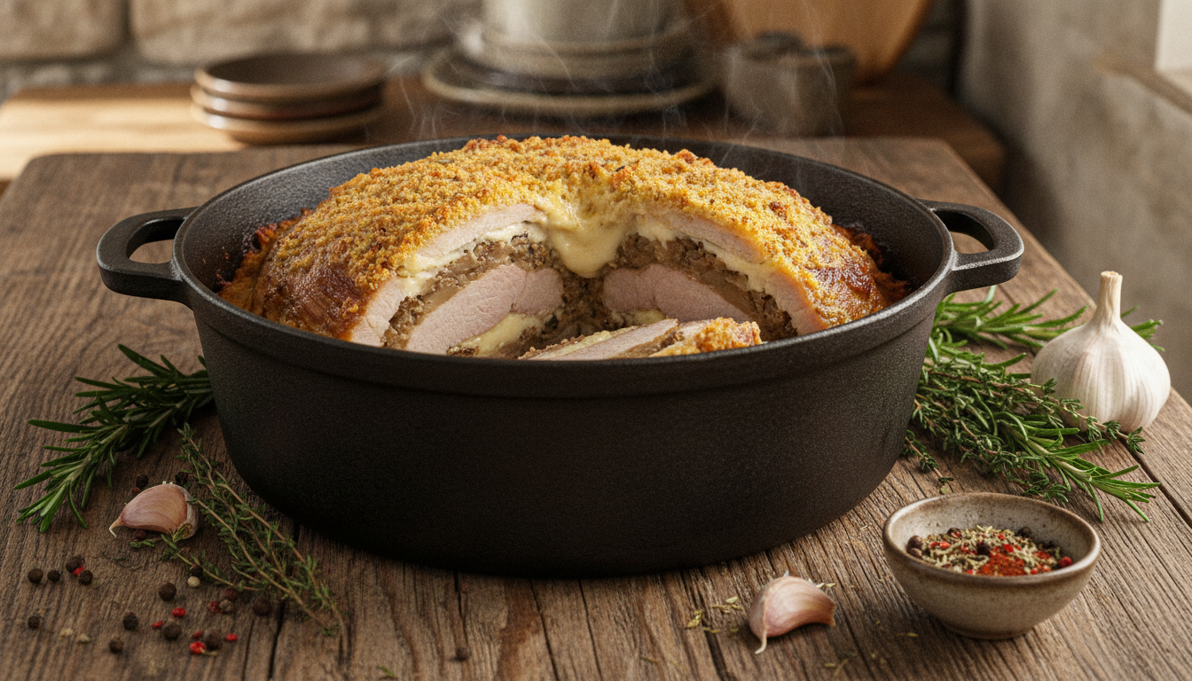 découvrez notre guide ultime pour réussir un rôti de porc orloff en cocotte en fonte, garantissant une cuisson fondante et savoureuse à chaque fois.