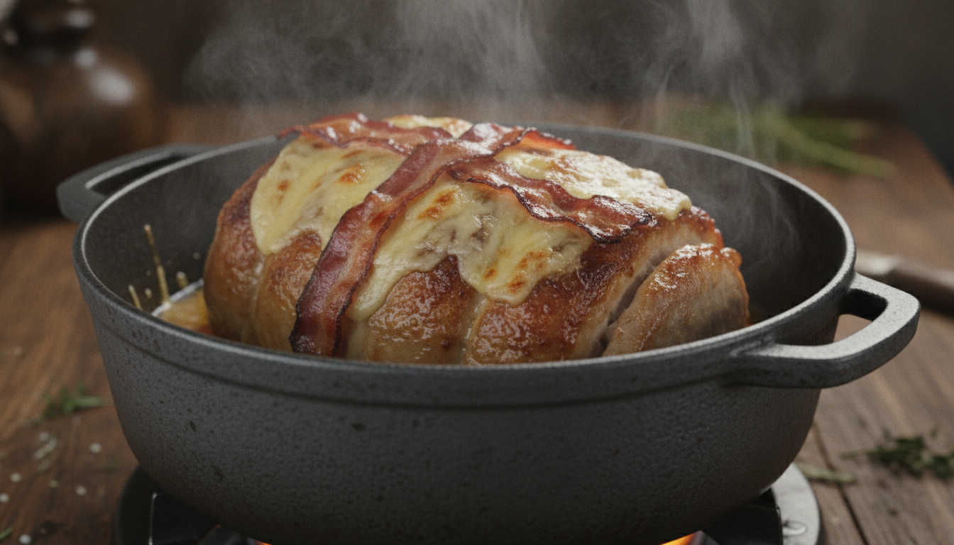 découvrez notre guide ultime pour préparer un rôti de porc orloff en cocotte en fonte, afin d'obtenir une cuisson fondante et savoureuse à chaque fois.