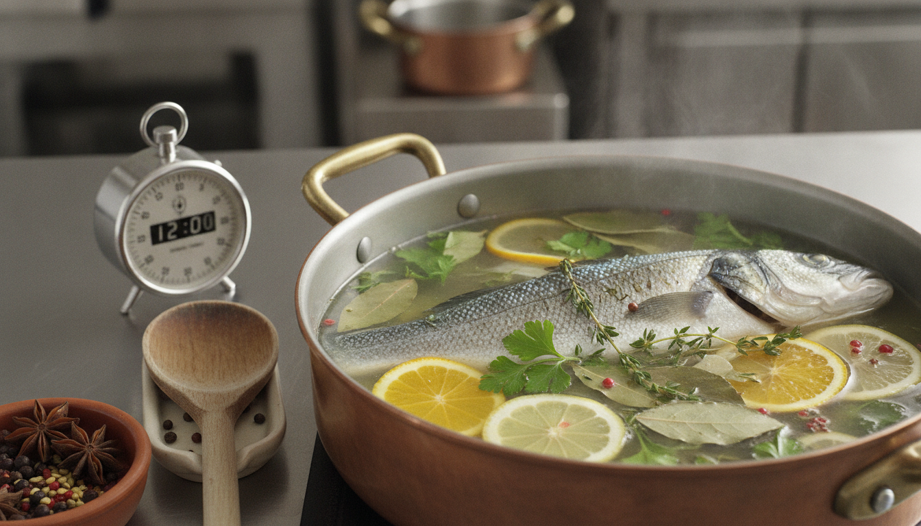 découvrez les secrets pour réussir la cuisson parfaite du poisson au court-bouillon avec nos astuces incontournables et le temps idéal pour un résultat tendre et savoureux.