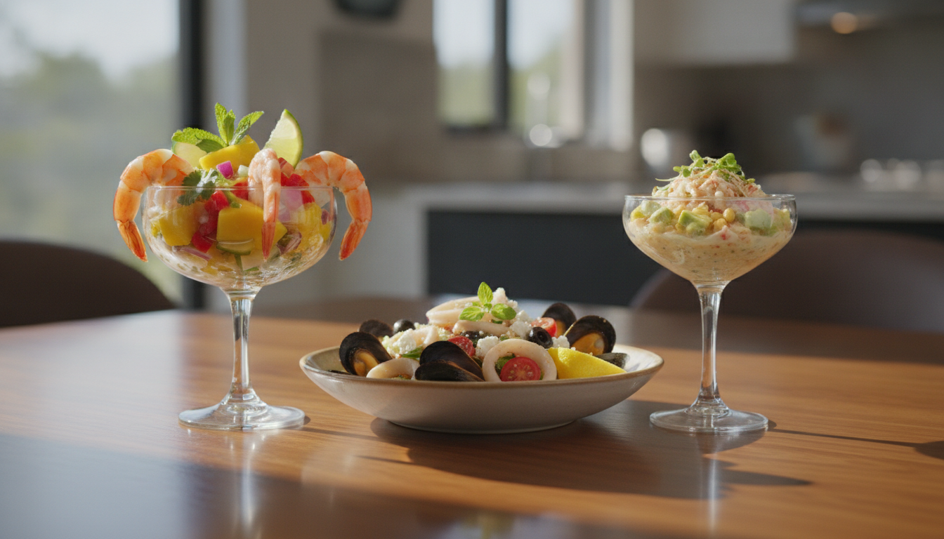 découvrez 3 recettes express et savoureuses de cocktail de fruits de mer surgelés, parfaites pour un apéritif gourmand à préparer en un rien de temps.