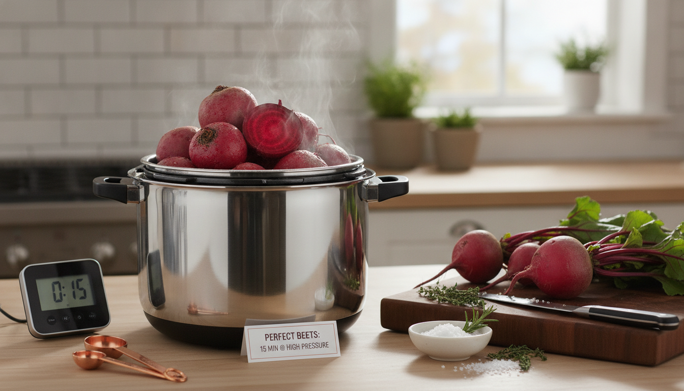 découvrez comment maîtriser la cuisson des betteraves rouges à la cocotte-minute grâce à nos astuces pratiques et aux temps de cuisson idéaux pour des betteraves parfaitement tendres.